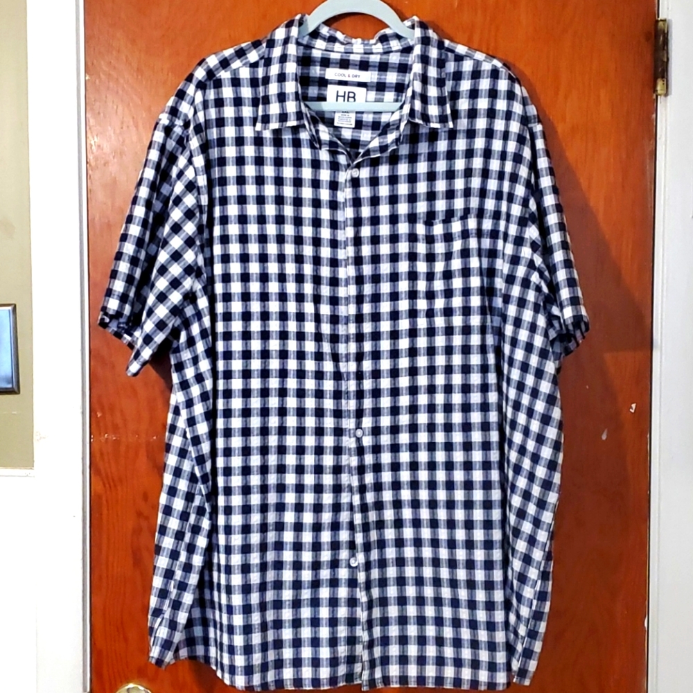 Harbor Bay checkered button down shirt